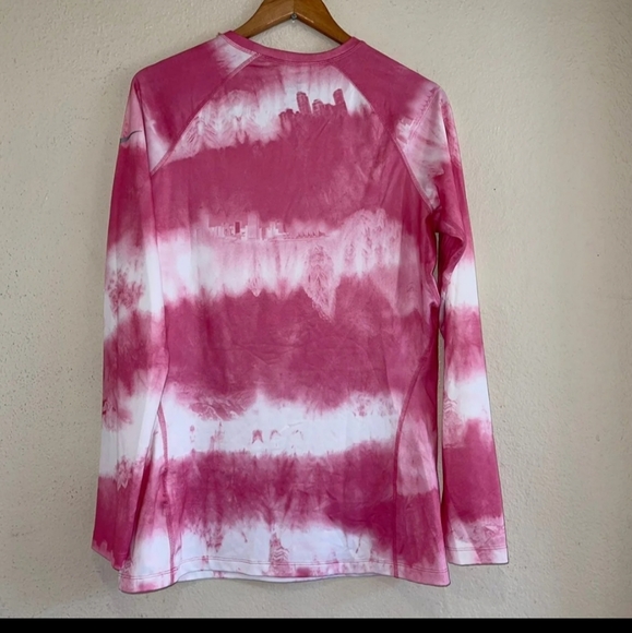 Nike Pro Combat Dri-Fit Pink Tie Dye Fitted - Picture 2 of 10